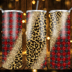 Cheetah Plaid Tumbler